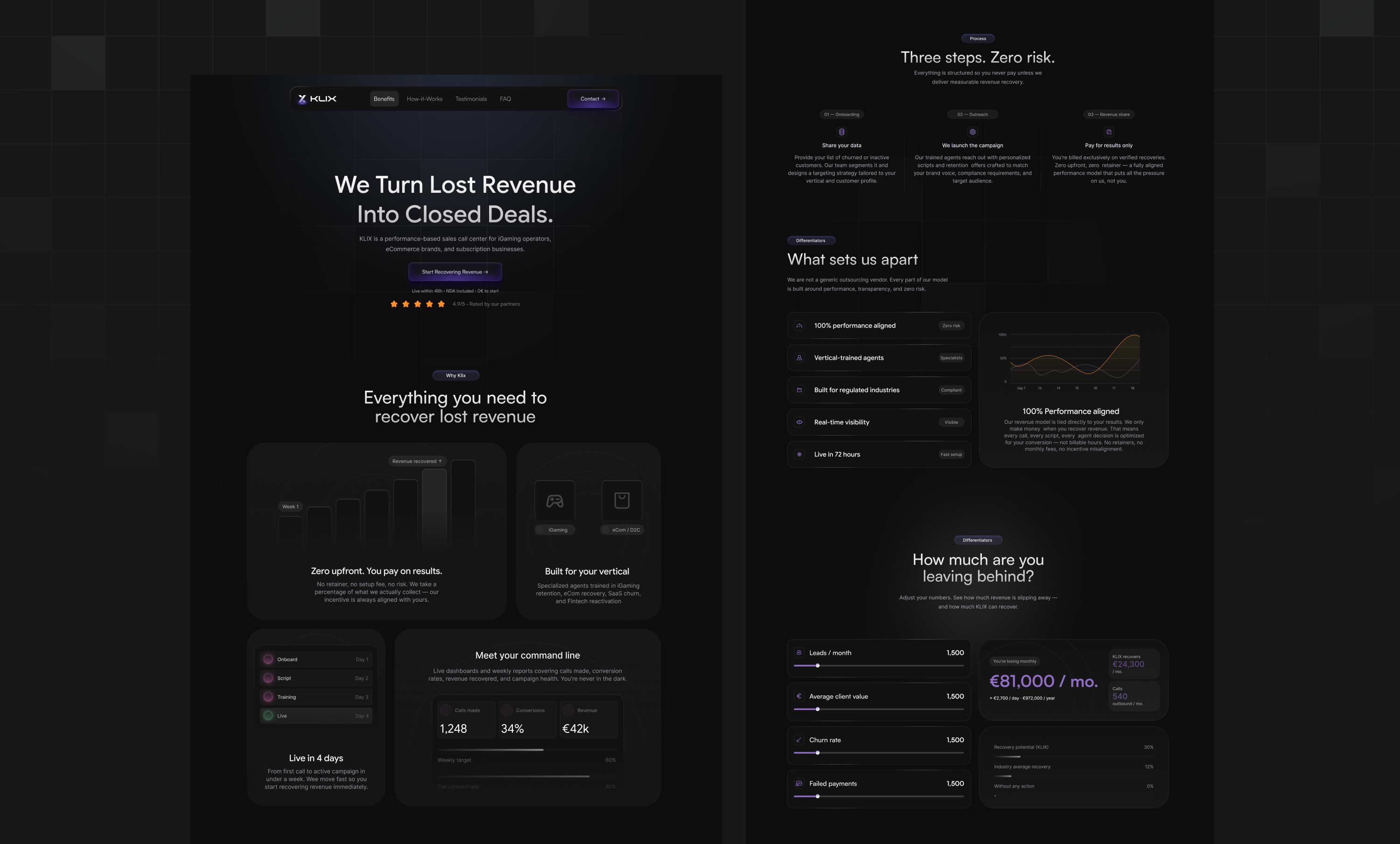 landing page