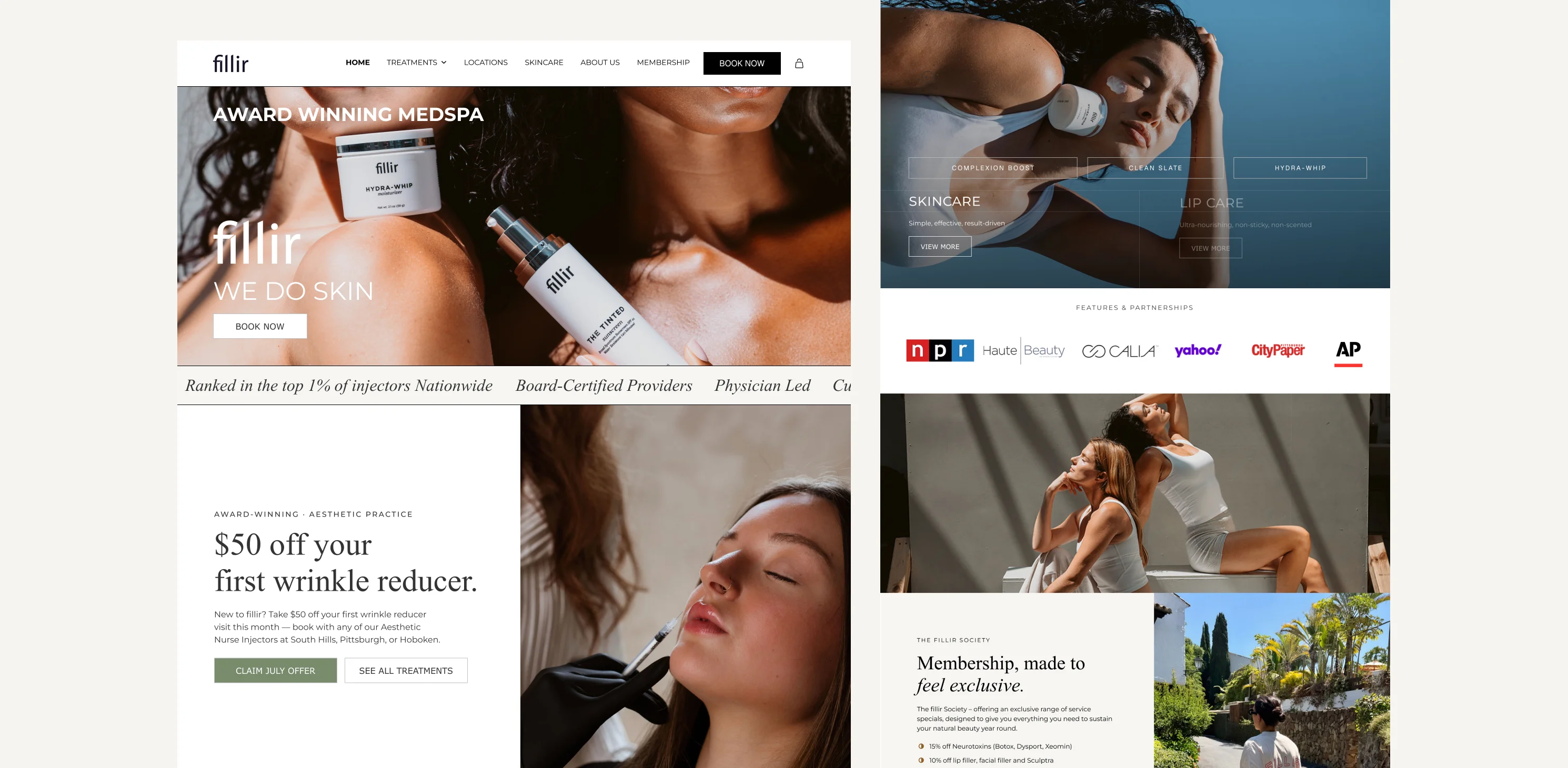 landing page